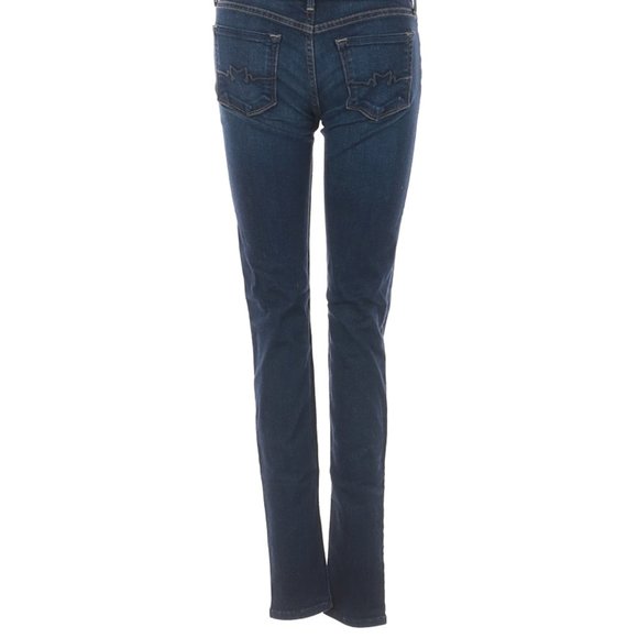 Sebastian McCall Jeans Blue Boho Skinny Leg Low Rise Waist Sz 26 #163 - Picture 4 of 4